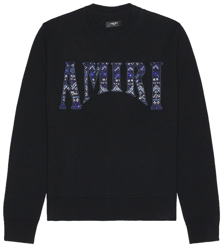 Amiri Logo Crewneck Black