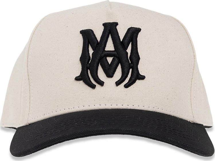 Amiri Two Tone Full Canvas MA Hat BlackNatural