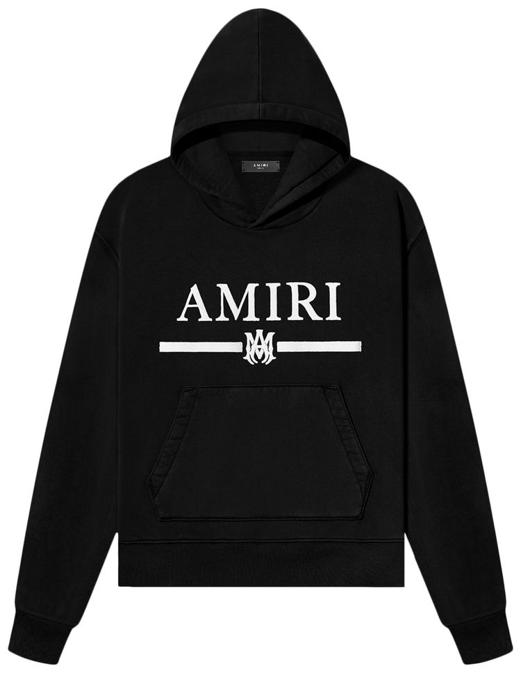 Amiri MA Bar Applique Hoodie Black