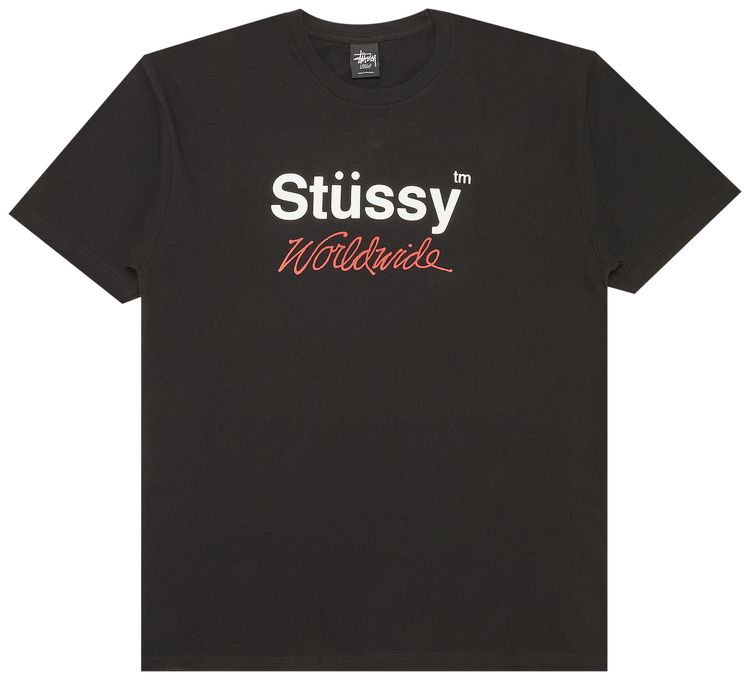 Stussy Worldwide Tee Black