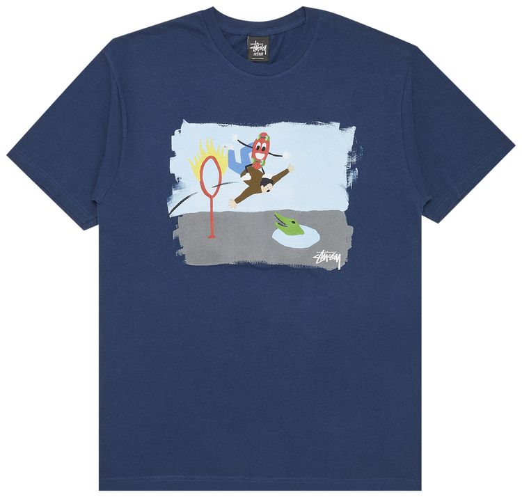 Stussy Ring Of Fire Tee Indigo