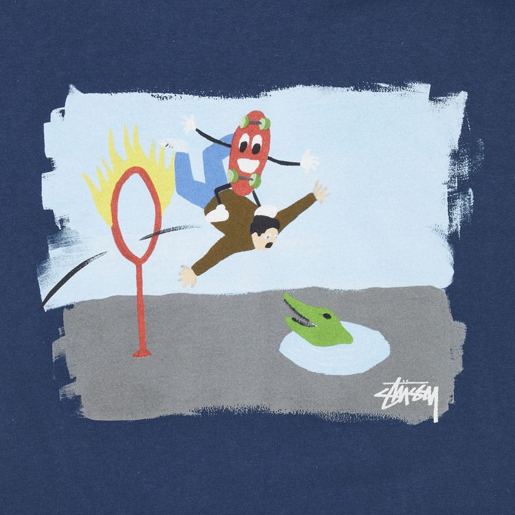 Stussy Ring Of Fire Tee Indigo