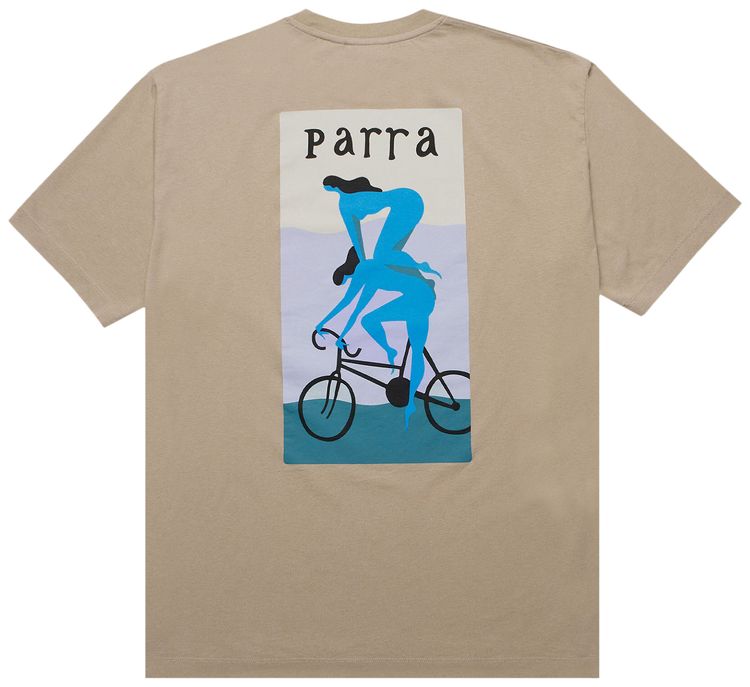 Parra Spirits Of The Beach T Shirt Mushroom Brown