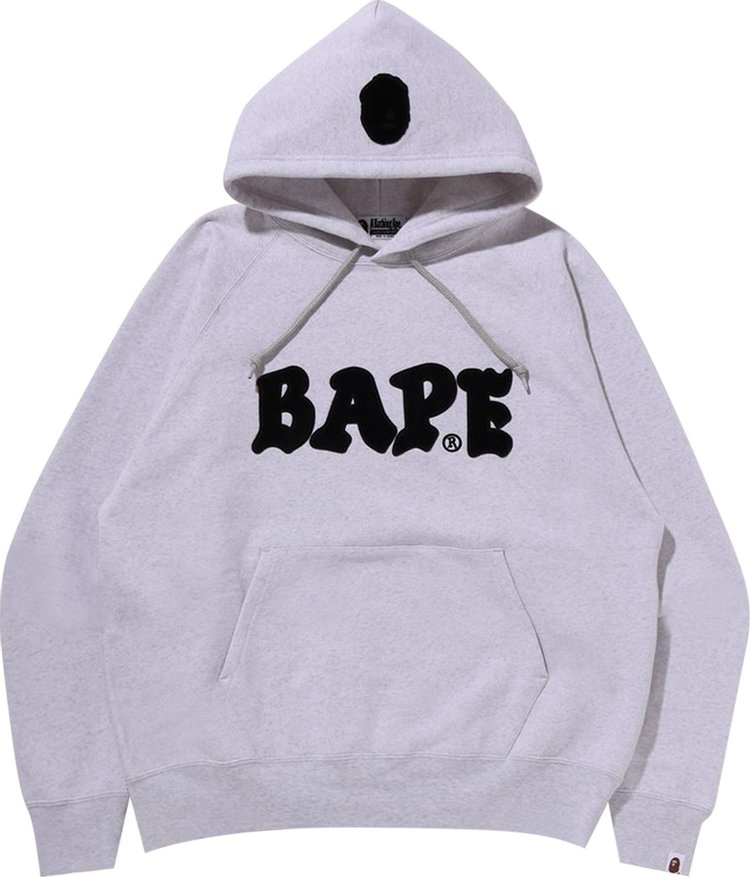 BAPE Relaxed Fit Pullover Hoodie 'Grey'
