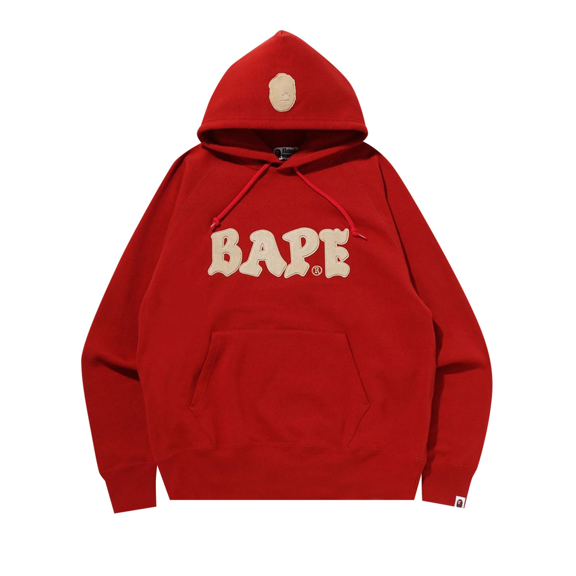 Red bape pullover hoodie best sale