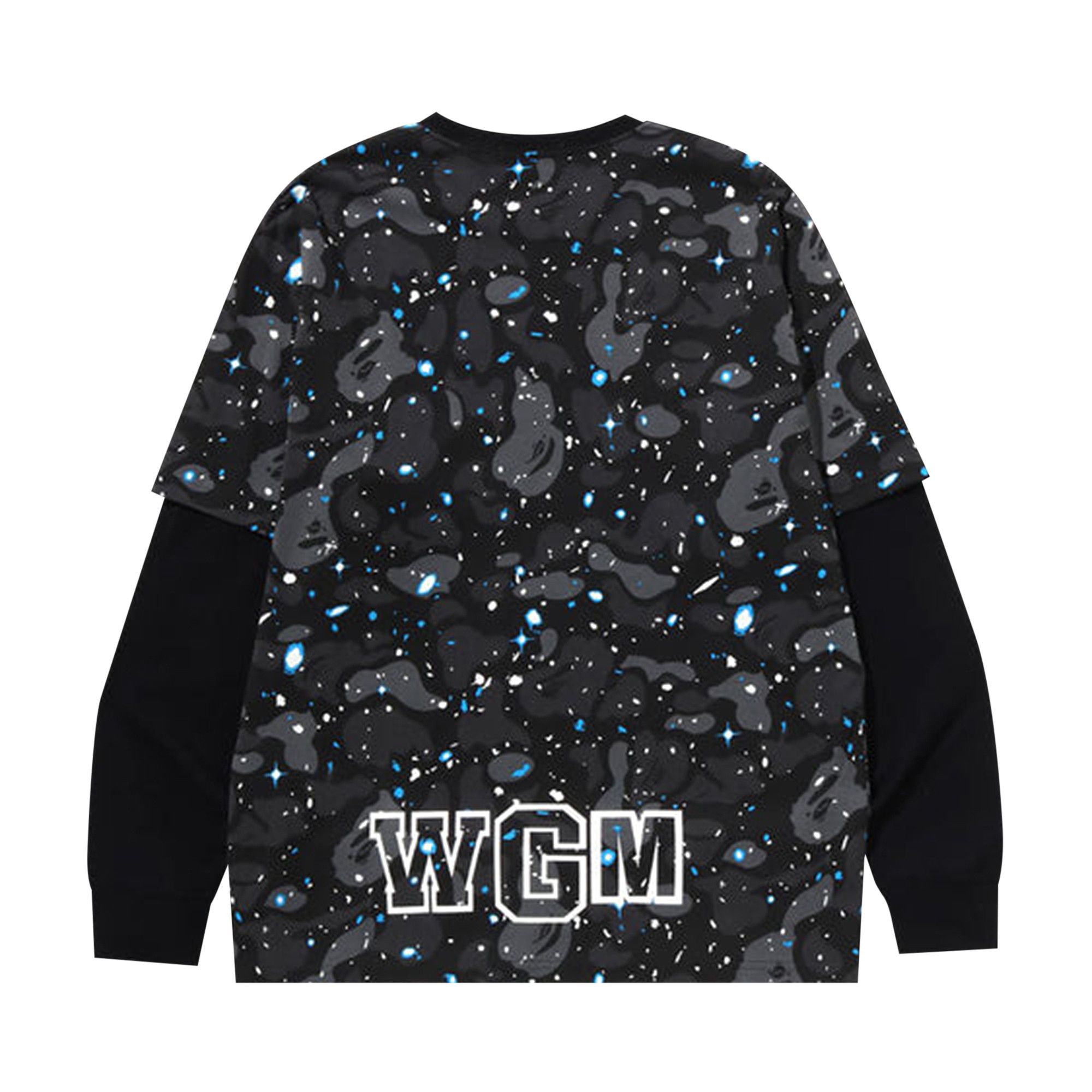 Buy BAPE Space Camo Shark Layered Long-Sleeve Tee 'Black Buy BAPE Space Camo Shark Layered Long-Sleeve Tee 'Black