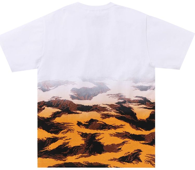 BAPE Tiger Camo Gradation College Tee Orange