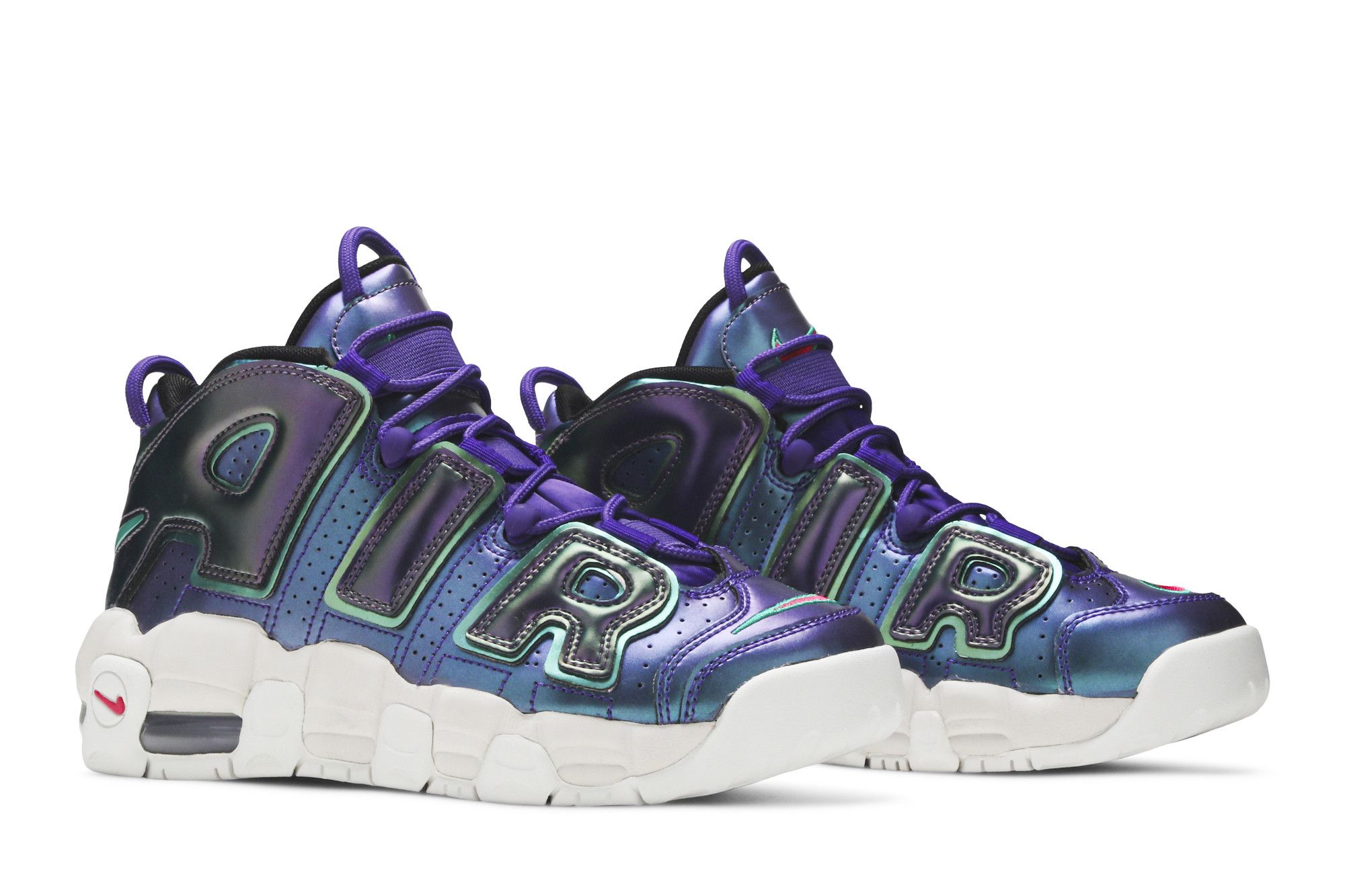 Size 3.5 Air More Uptempo GS Iridescent Purple