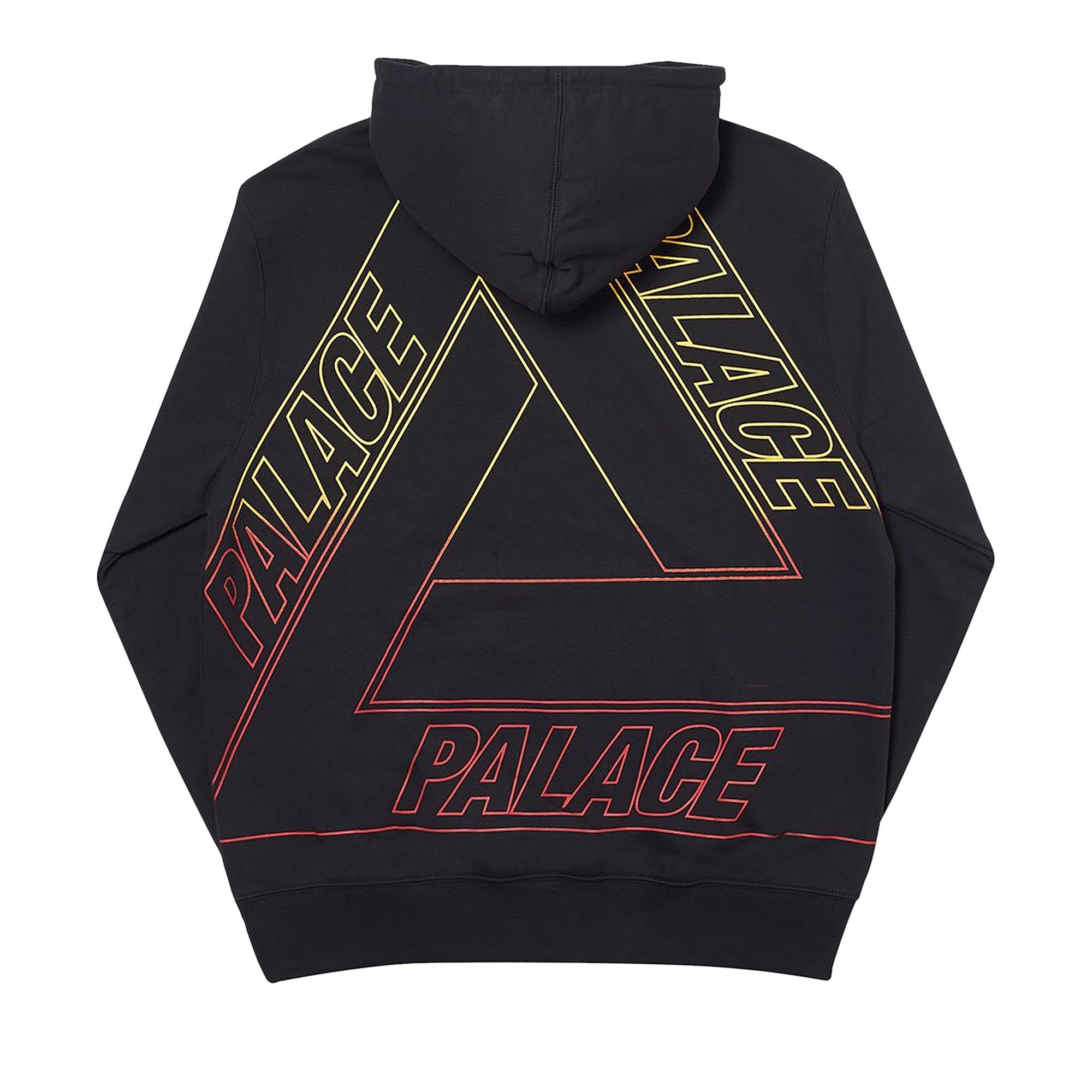 Buy Palace Linear Triple Fade Hoodie Black P17HD072 GOAT