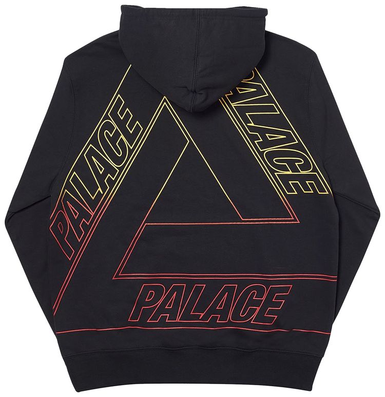 Palace Linear Triple Fade Hoodie Black