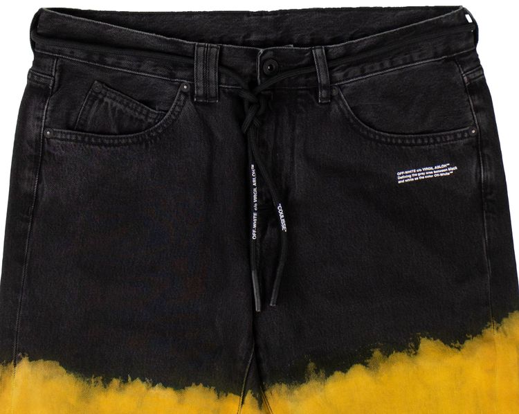 Off White Dip Dyed Jeans Multi Color