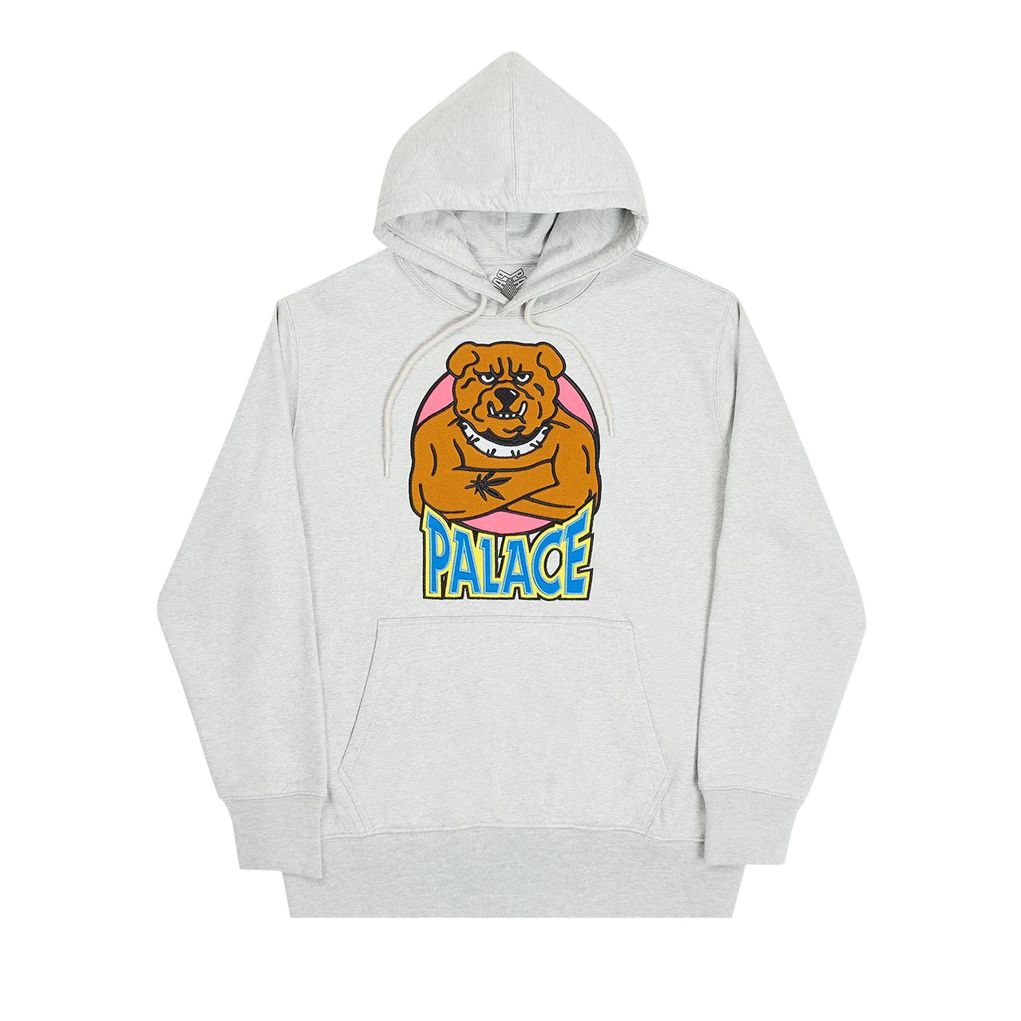Buy Palace Bulldog Hood Grey Marl P19HD055 GOAT CA