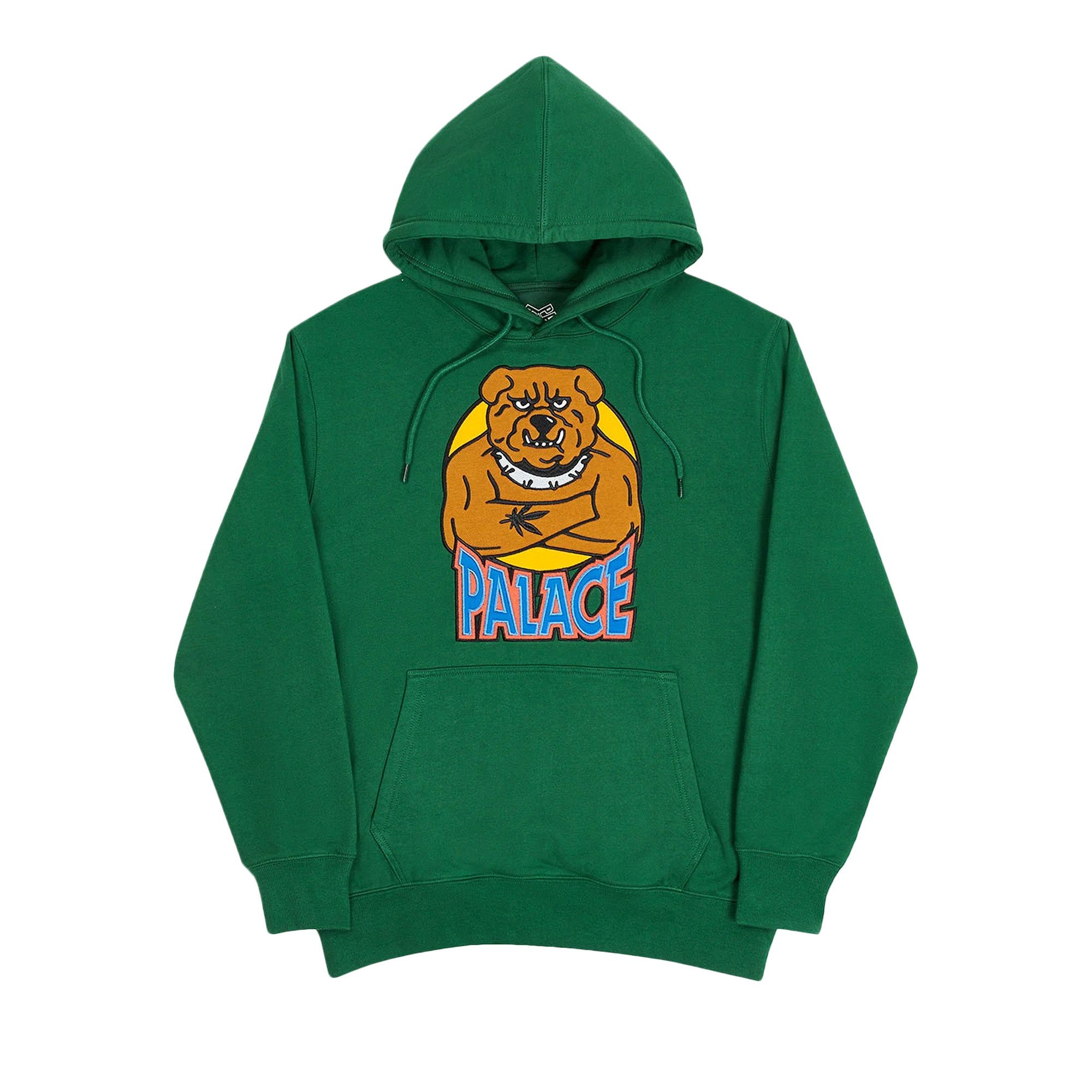 Buy Palace Bulldog Hood Green P19HD056 GOAT