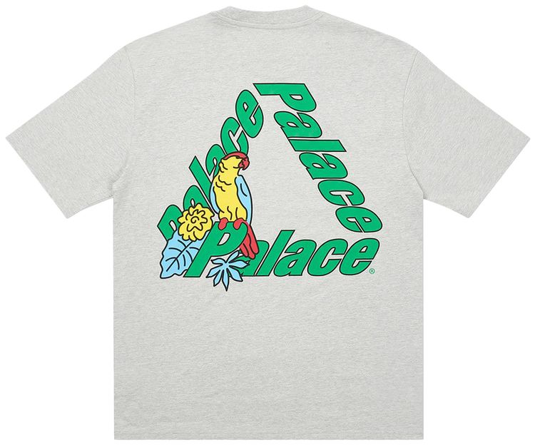 Palace Parrot Palace 3 T Shirt Grey Marl