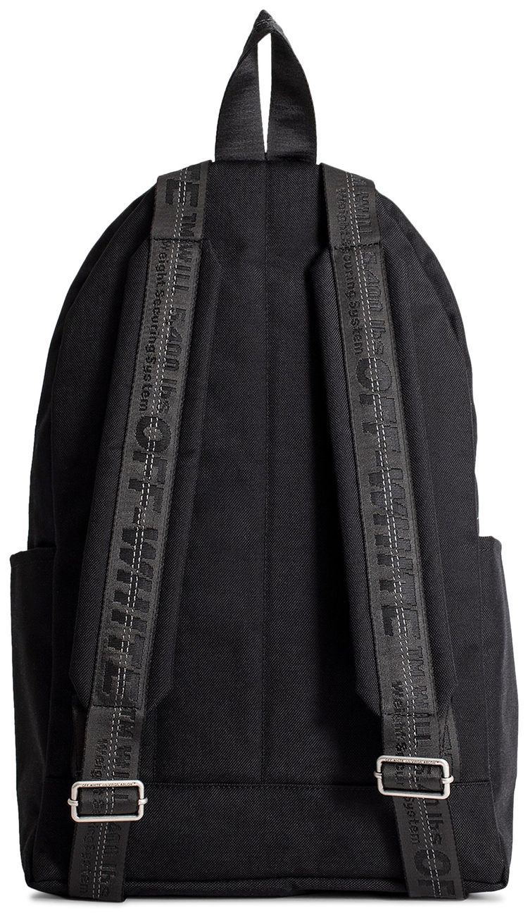 Off White Quote Backpack BlackWhite
