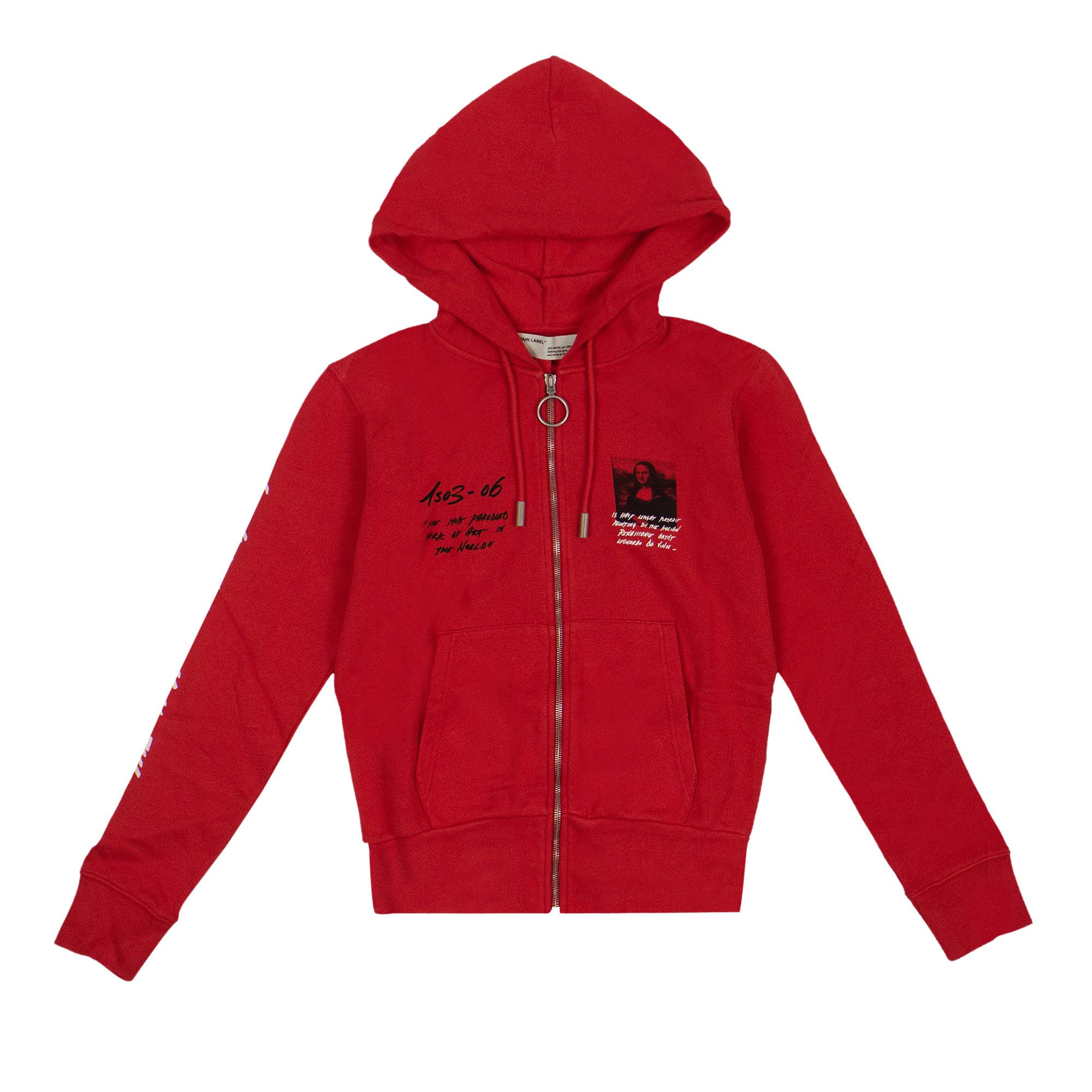 Off white top monalisa red