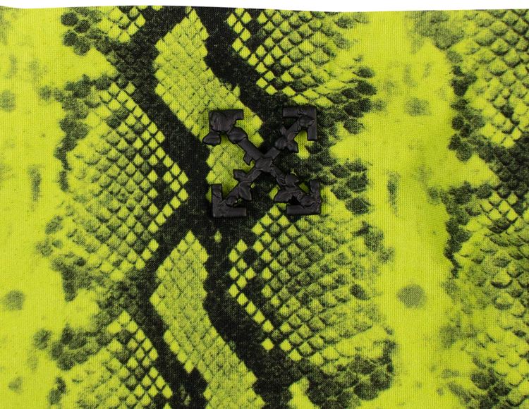 Off White Python Print Bikini Neon Green