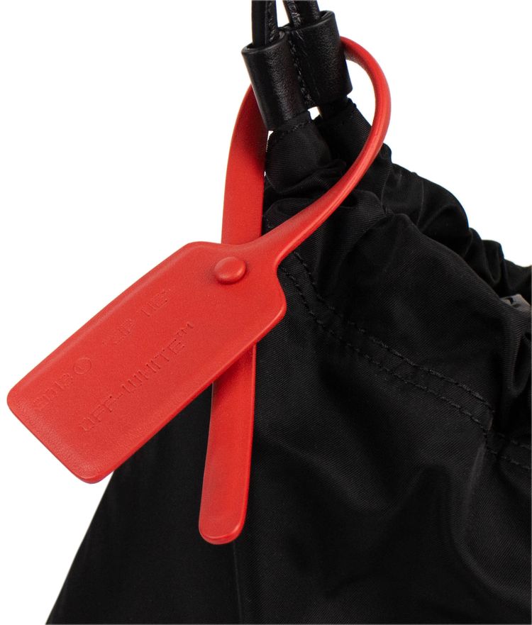 Off White Nylon Convertible Bum Bag Black