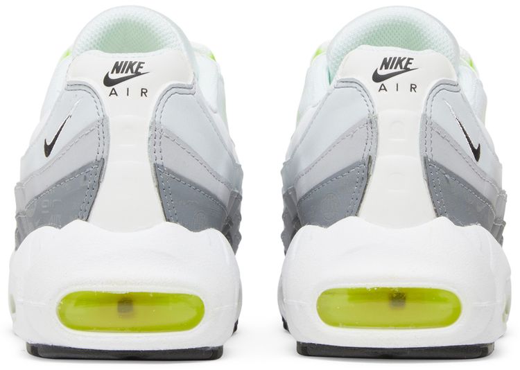 Air Max 95 Recraft GS Logos Pack   White Neon