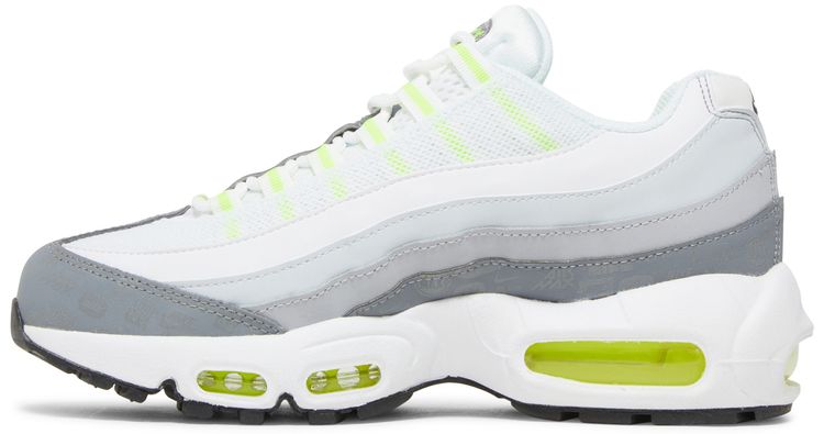 Air Max 95 Recraft GS Logos Pack   White Neon