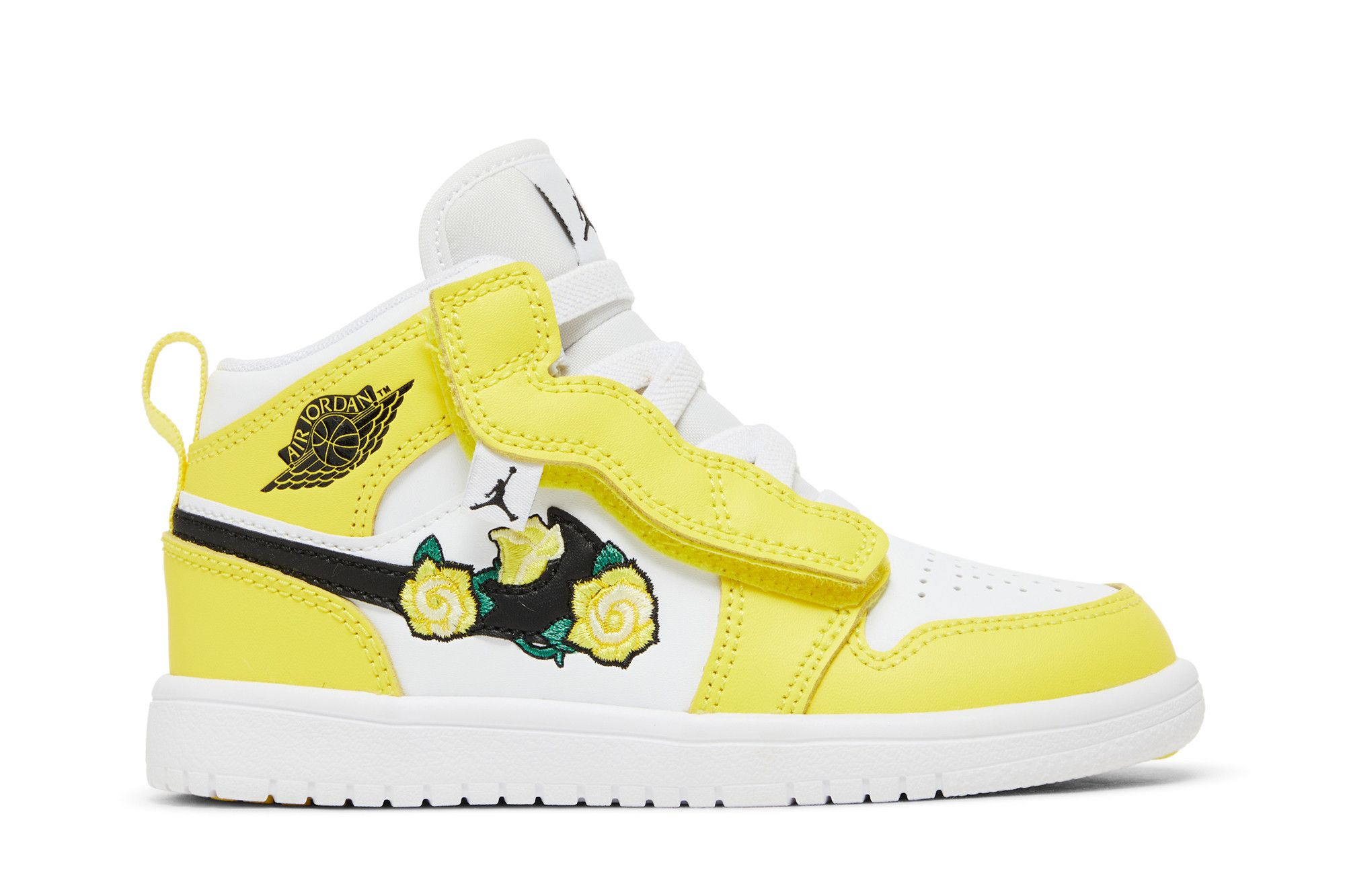 Jordan 1 white dynamic yellow top