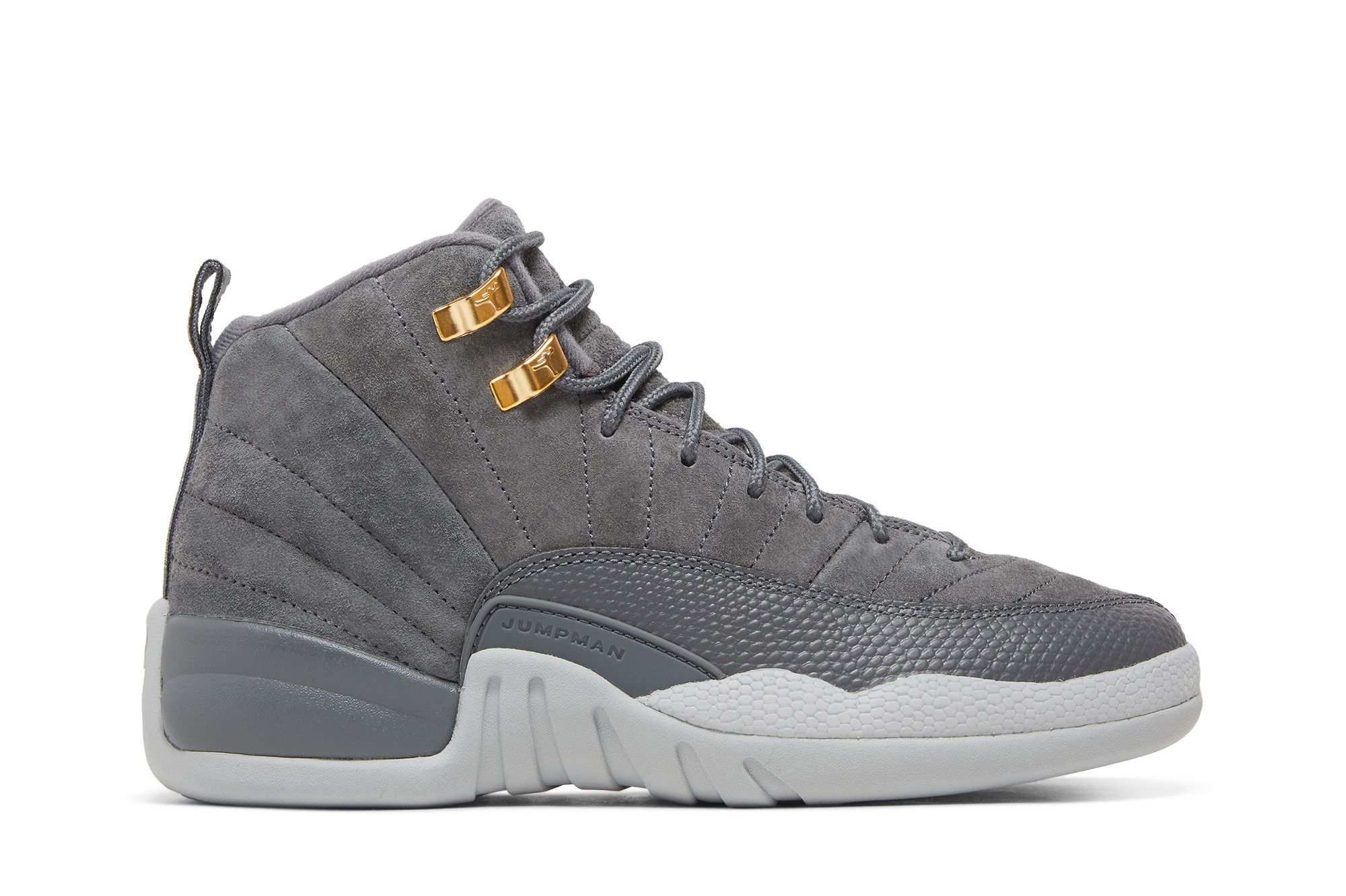 Jordan 12 grey suede online