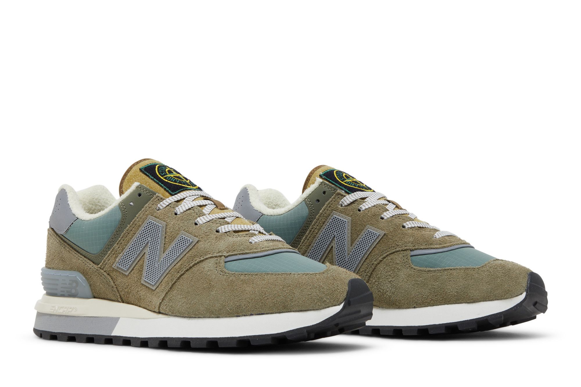 New balance 574 white agave top