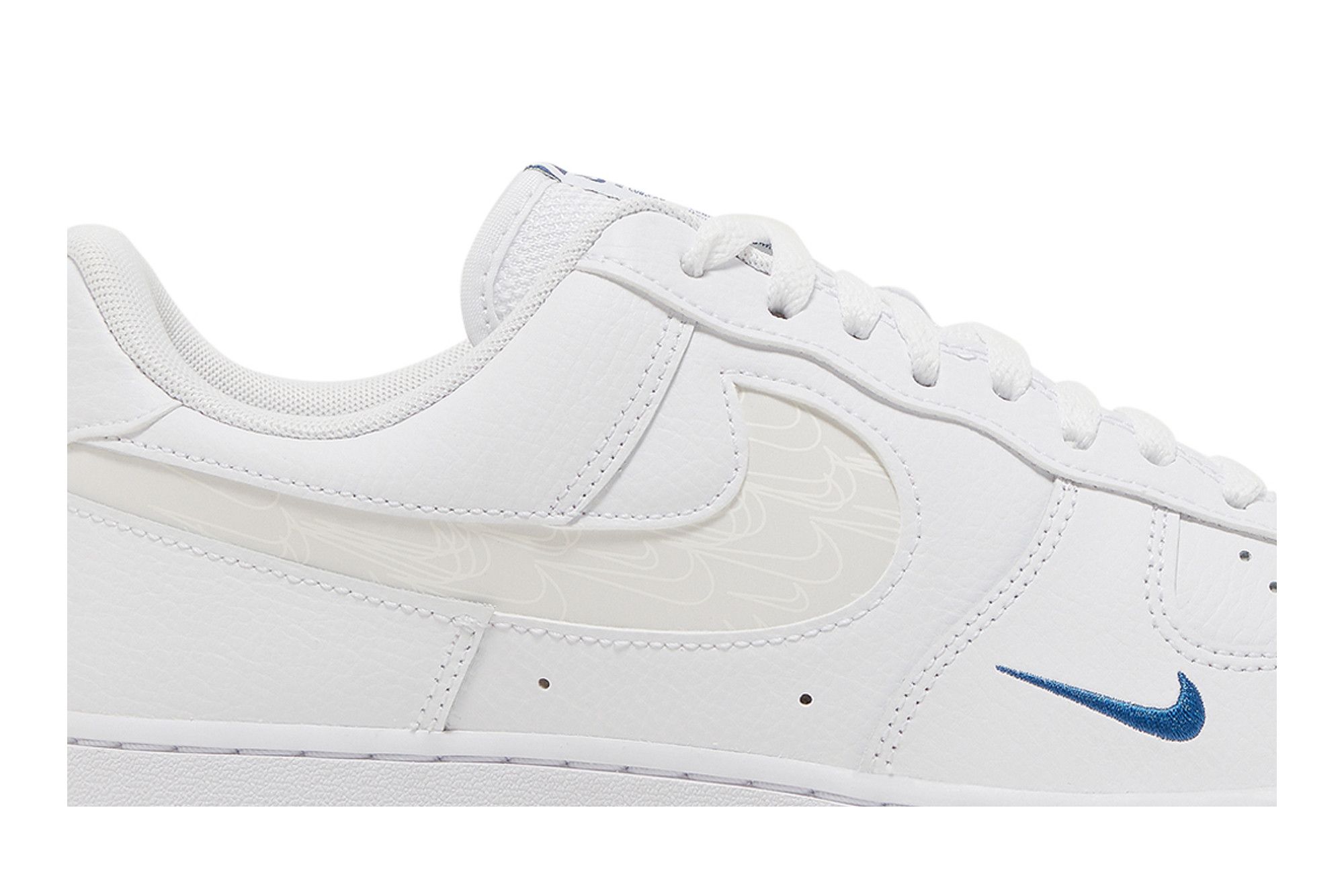 Buy Air Force 1 07 LV8 Reflective Swoosh White Dark Marina Blue FB8971 100 GOAT UK