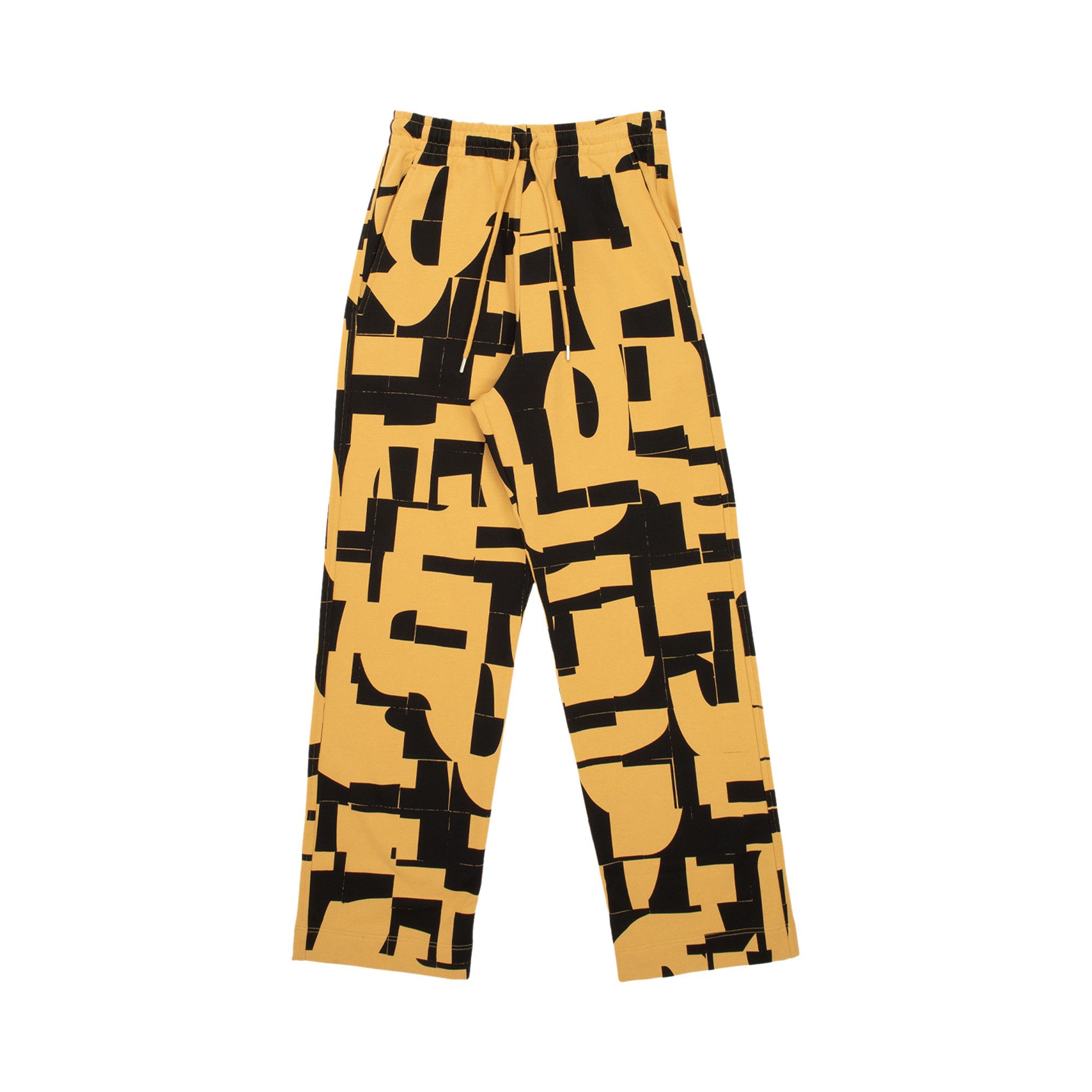 Buy Dries Van Noten Broken Letter Print Sweatpants 'Black' - 231