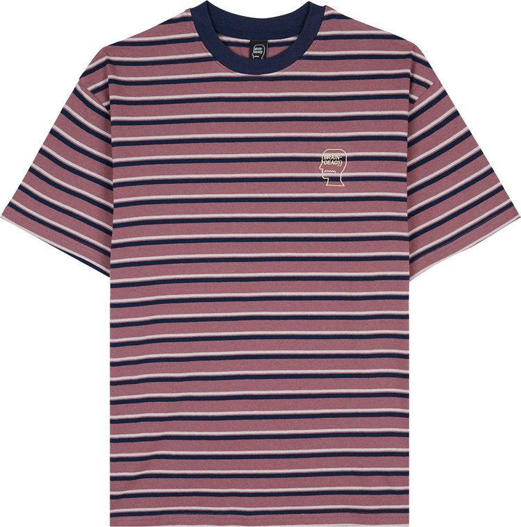 Brain Dead 94 Striped T Shirt Pink