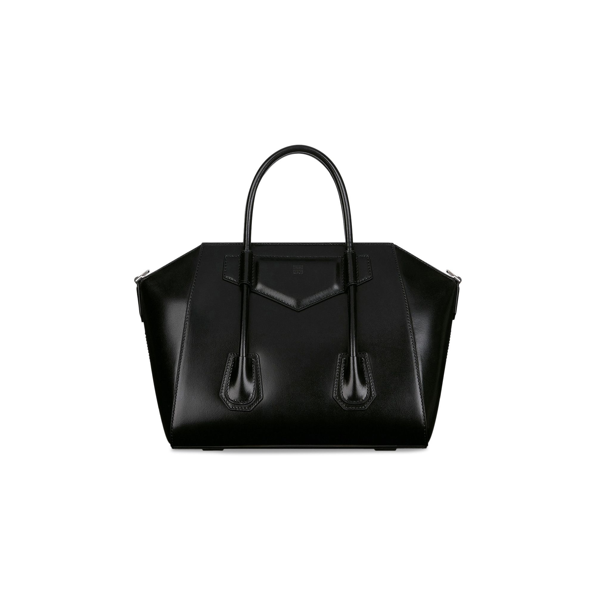 Buy Givenchy Small Antigona Lock Bag In Box Leather 'Black