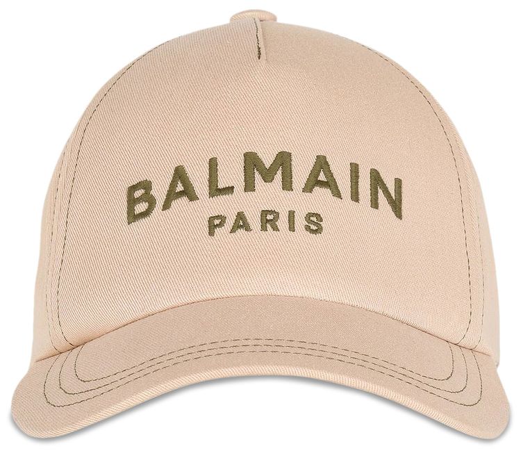 Balmain Cotton Baseball Cap Beige