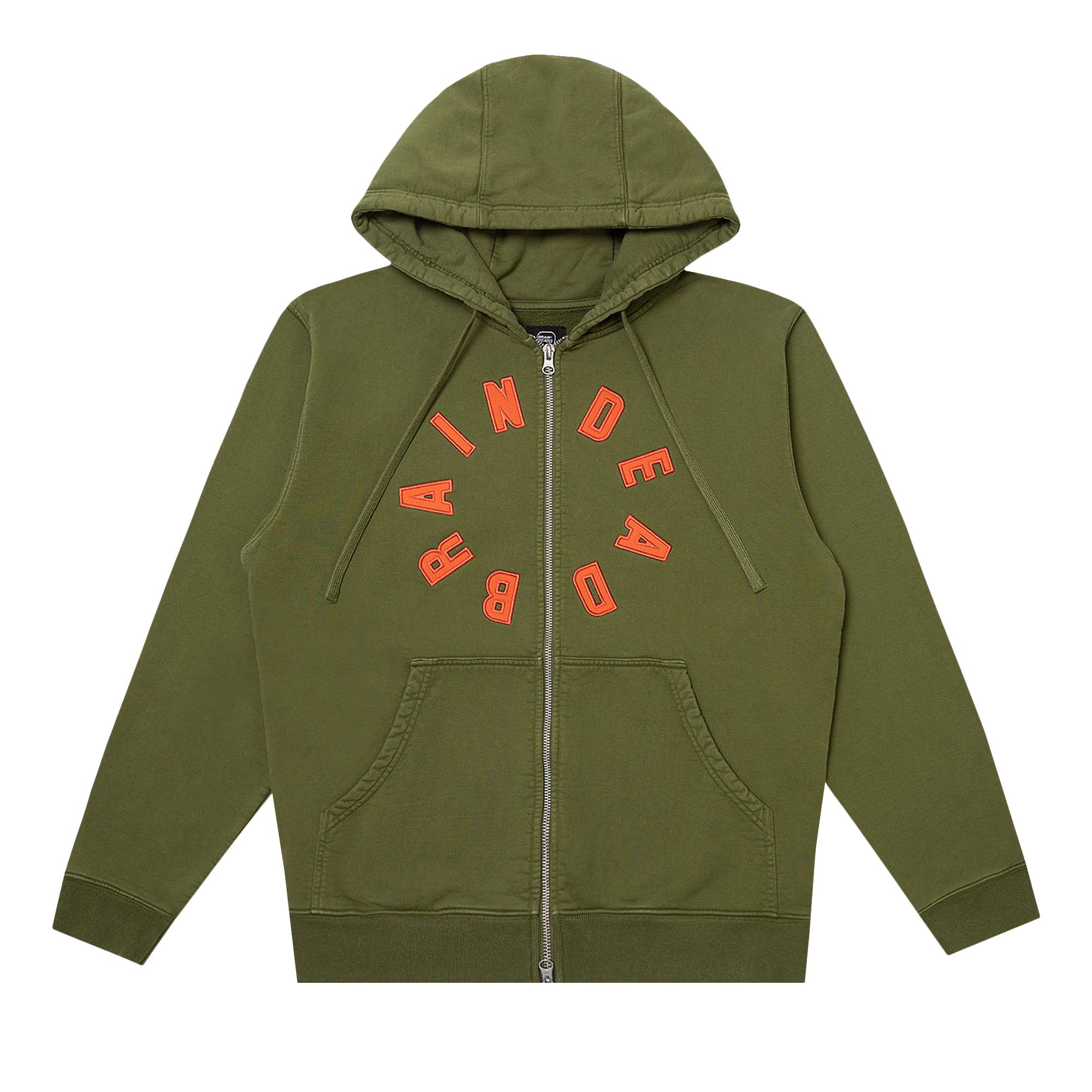 【AZ】BRAIN DEAD ヘビーウェイトフーディx2 Buy Brain Dead Collegiate Zip Up Hoodie 'Green