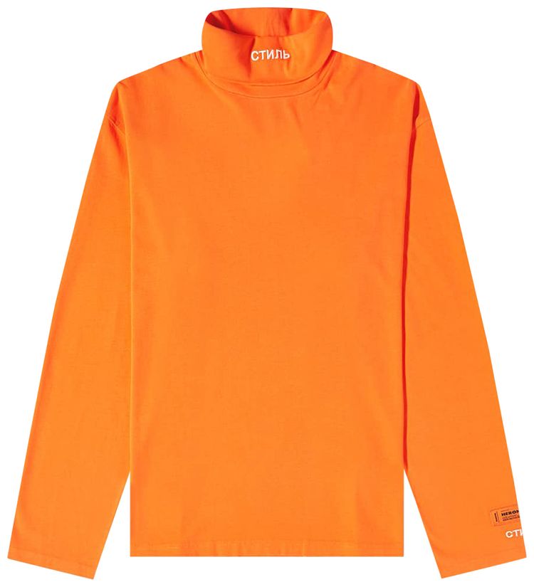 Heron Preston CTNMB Long Sleeve Rollneck Orange