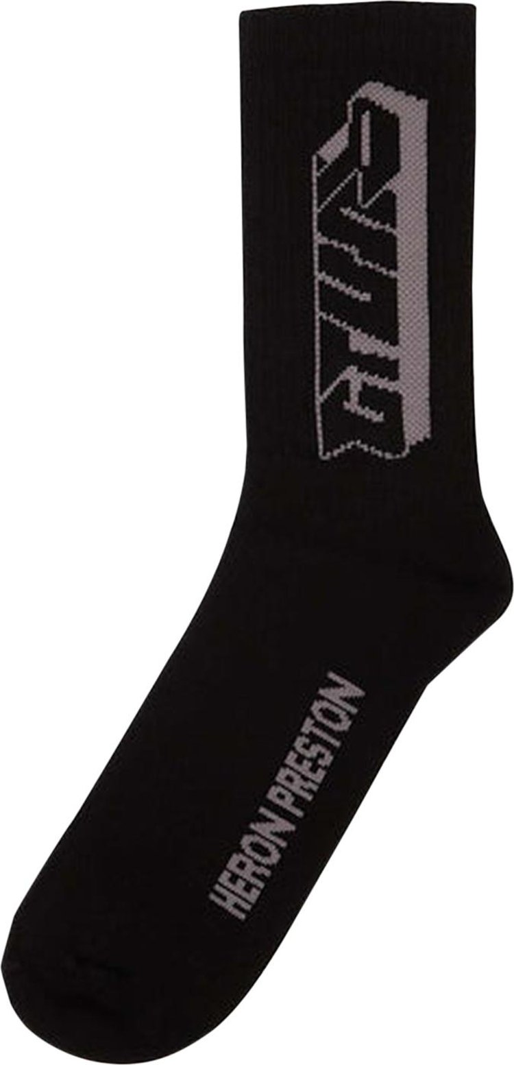 Heron Preston CTNMB Spray Long Socks 'Black'