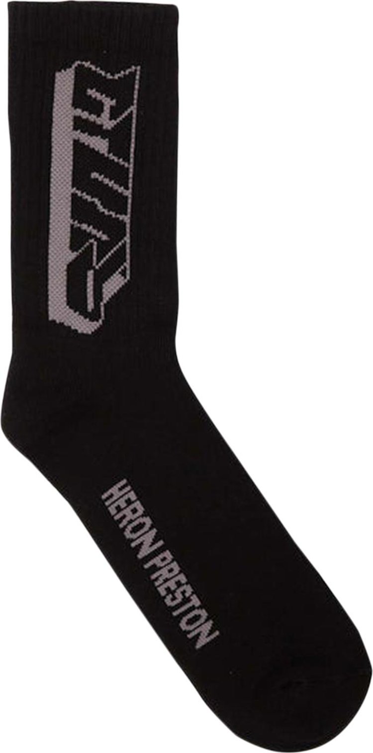 Heron Preston CTNMB Spray Long Socks Black