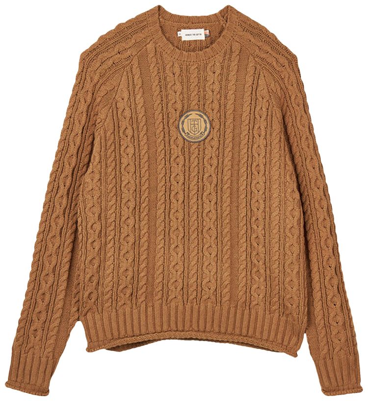 Honor The Gift Cable Knit Jumper Tan