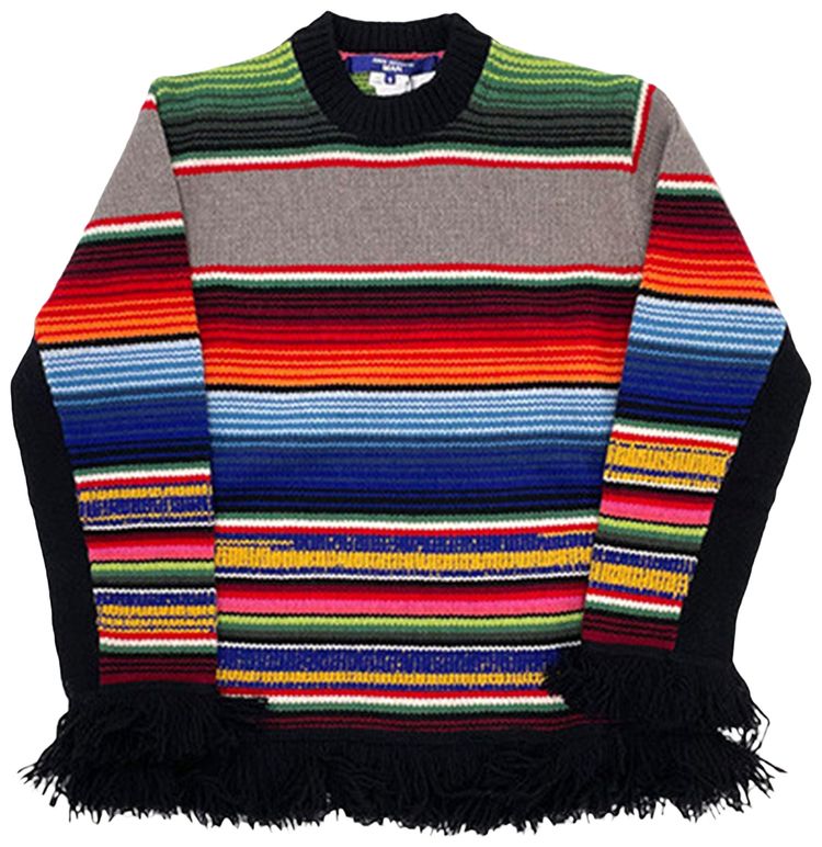 Junya Watanabe Serape Lambs Wool Sweatshirt 'Multicolor'