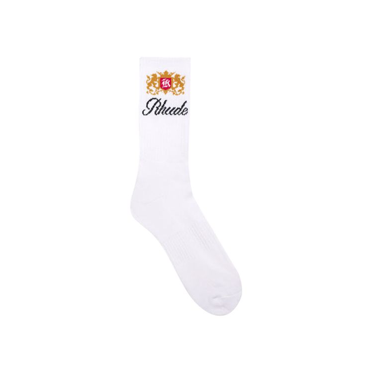 Rhude Crest Sock White