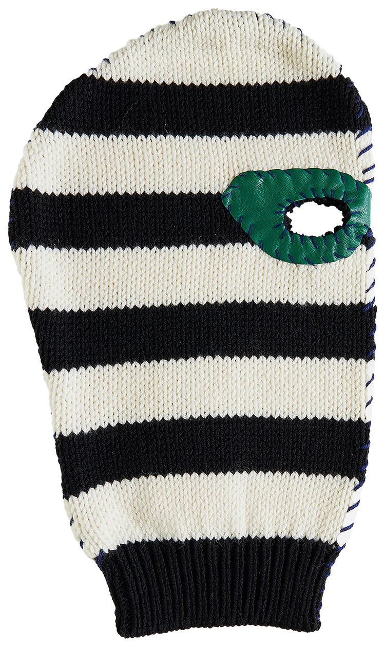 Marni Balaclava White Stripe