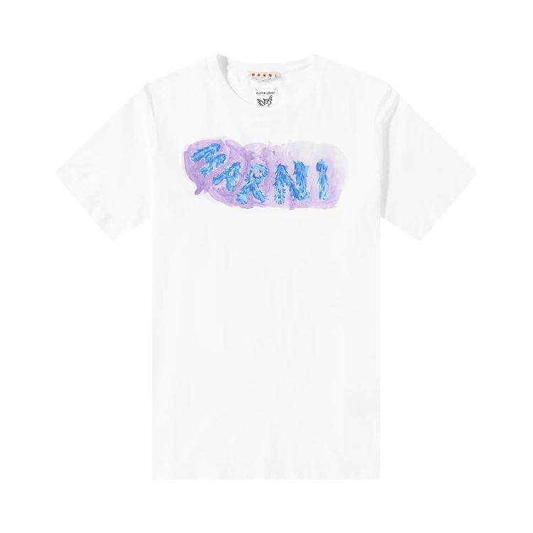 Marni Logo Tee Lily White