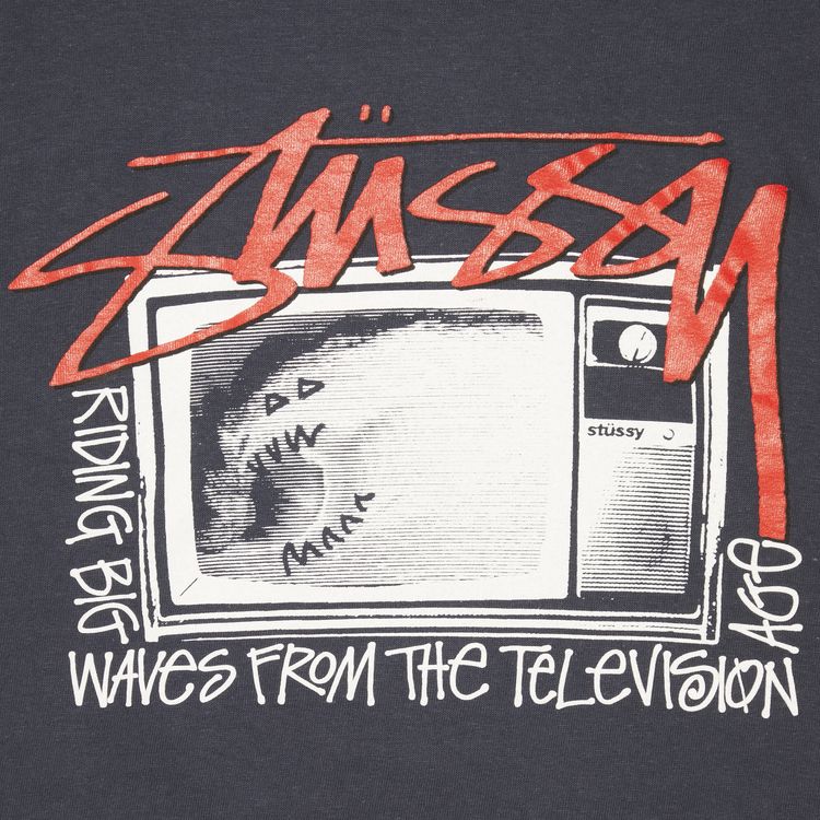 Stussy TV Wave Tee Navy