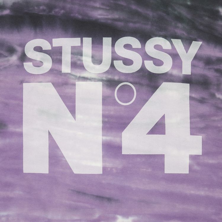 Stussy No4 Tie Dye Tee Purple