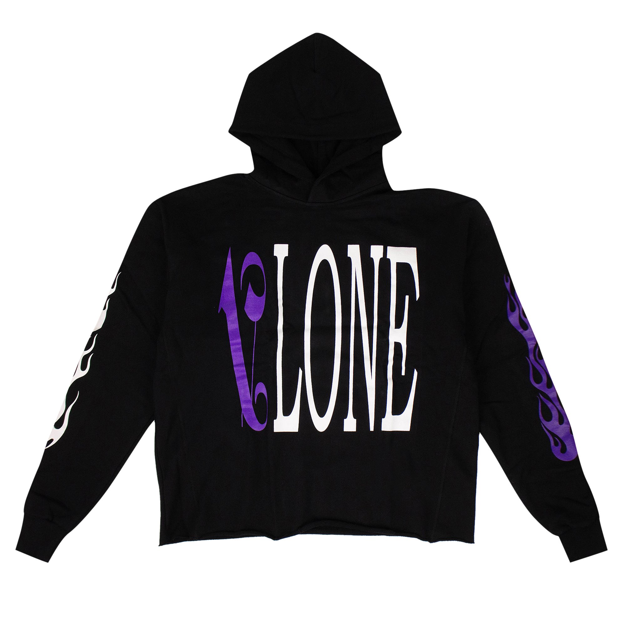 Buy Vlone x Palm Angels Logo Hooded Sweatshirt 'Black/Purple