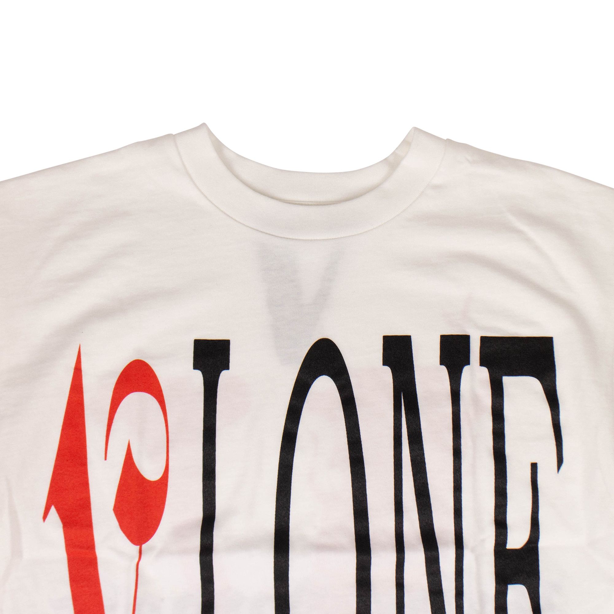 Buy Vlone x Palm Angels Logo T-Shirt 'White/Red' - 1020