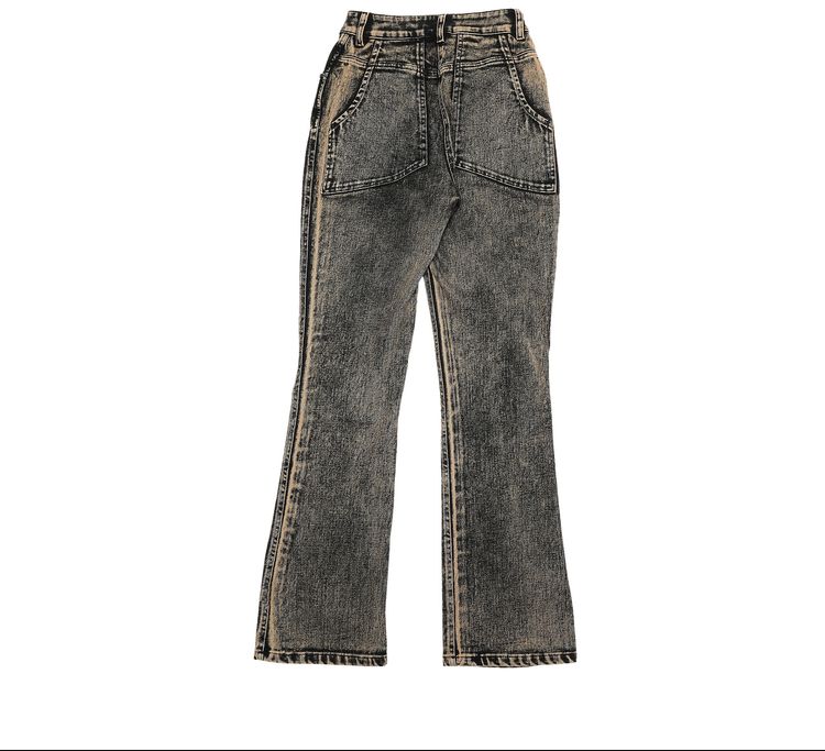 Eckhaus Latta Kick Flare Jean Khaki Acid