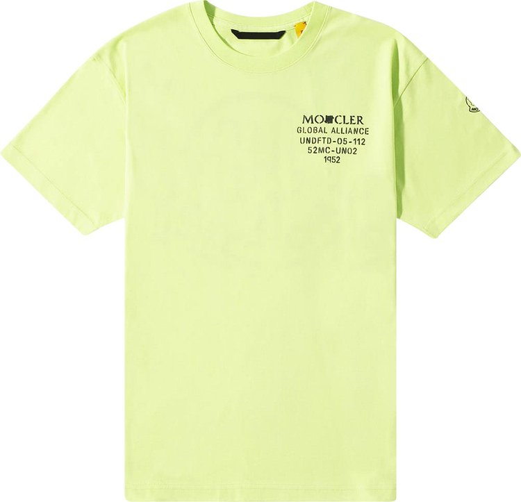 Moncler Genius x Undefeated Small Logo Print Tee 'Open Yellow'