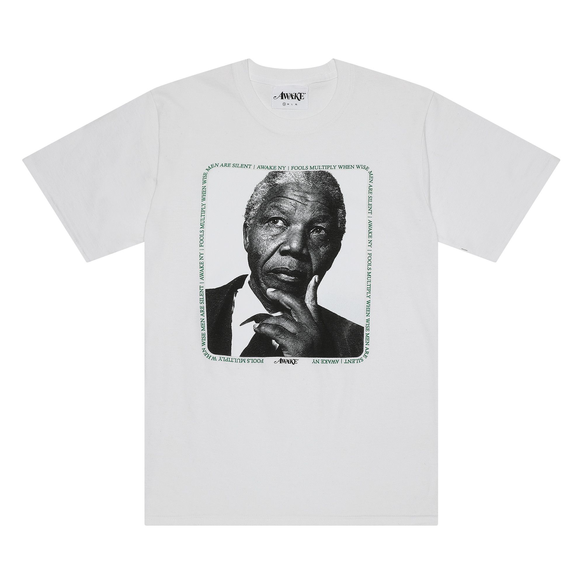 Buy Awake NY Mandela T-Shirt 'White' - AWK S20 TS002 WHIT | GOAT