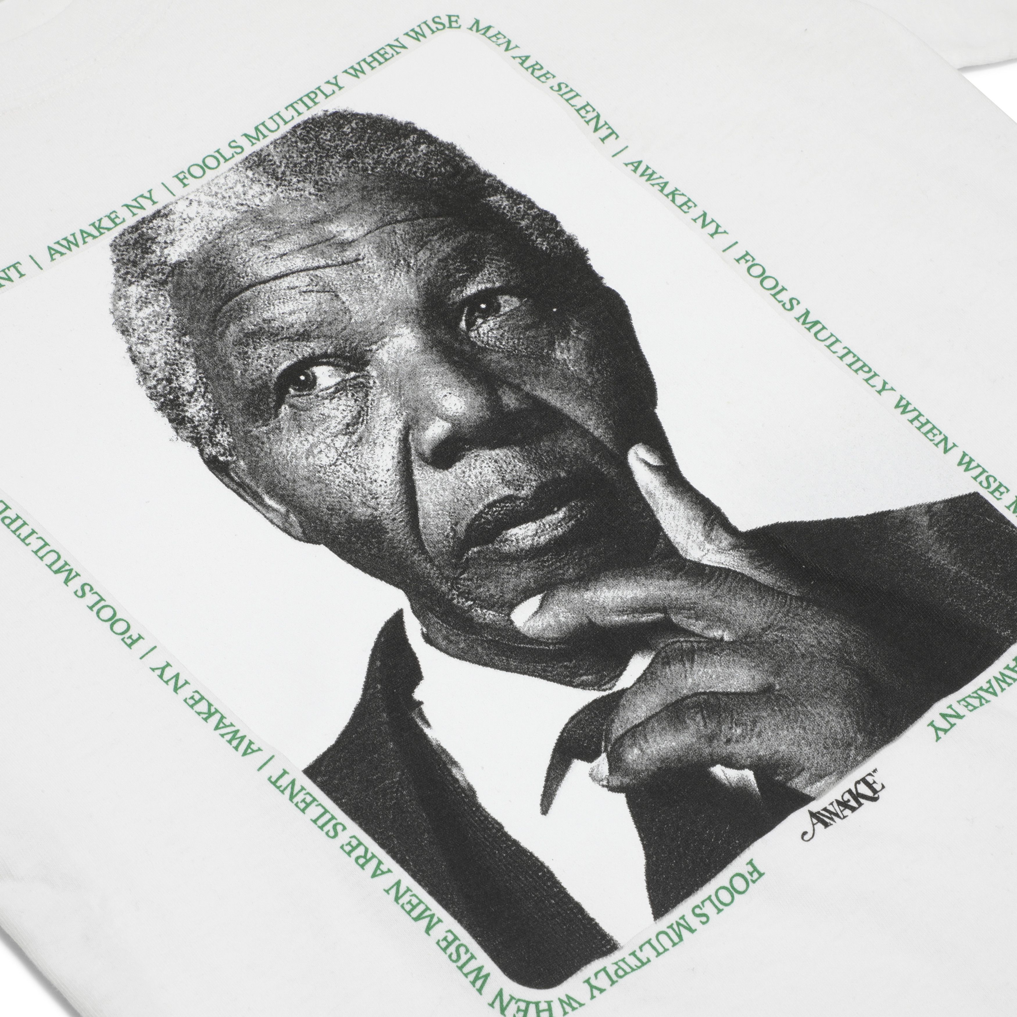 Buy Awake NY Mandela T-Shirt 'White' - AWK S20 TS002 WHIT | GOAT