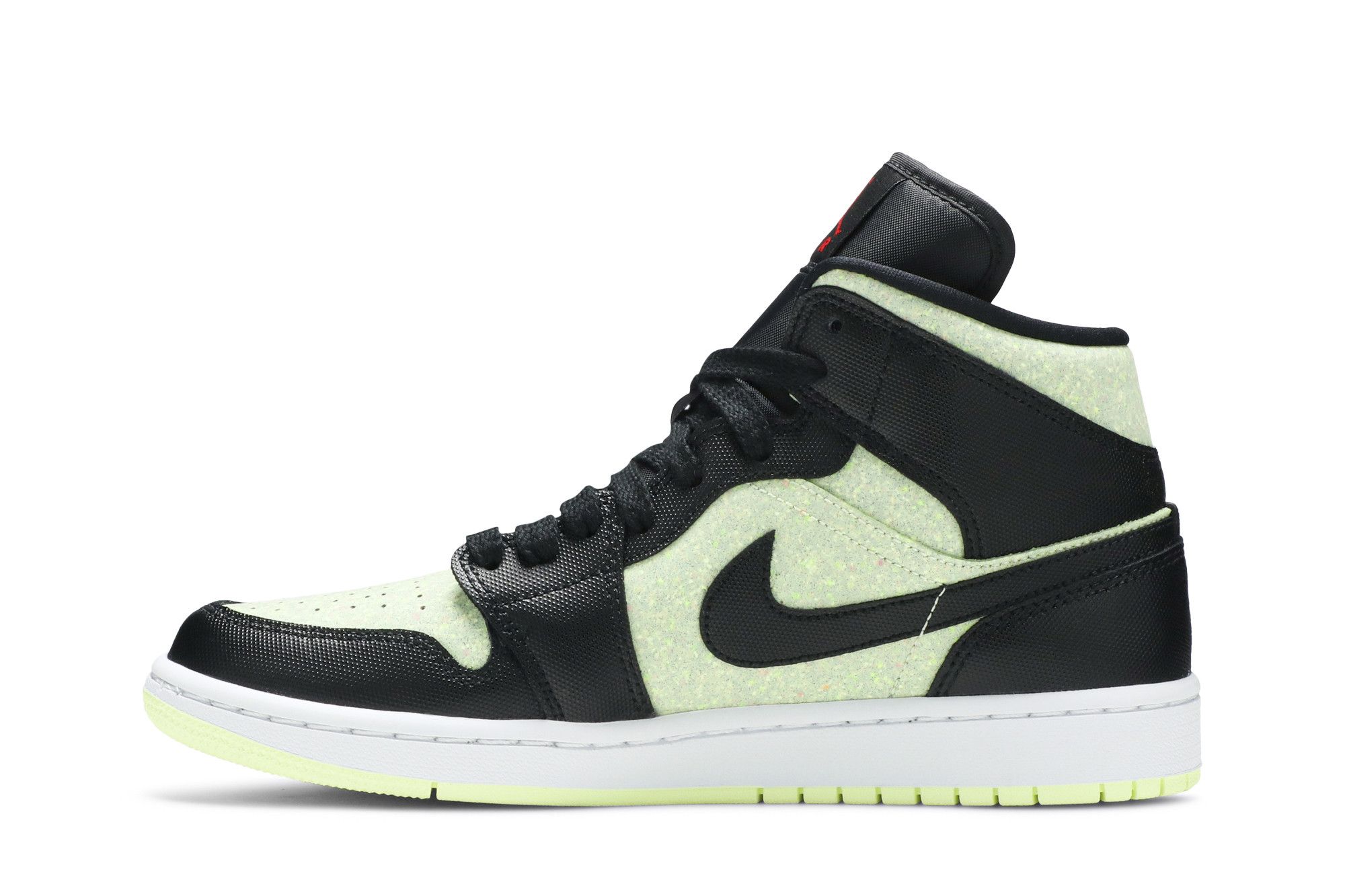スニーカー NIKE AIR JORDAN 1 WMNS BARELY VOLT Buy Wmns Air Jordan 1 Mid SE 'Black Barely Volt' - CV5276 003 | GOAT